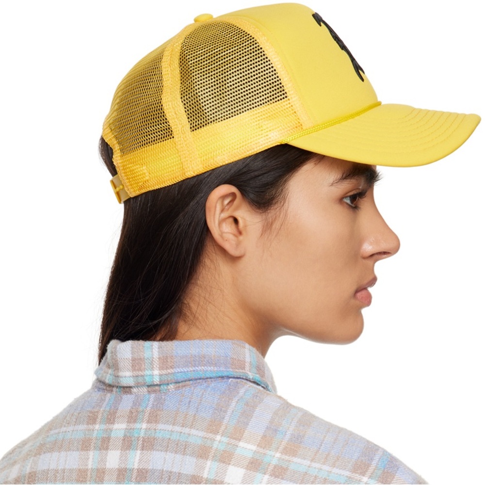 NWT R13 Yellow Trucker Hat - Picture 3 of 4